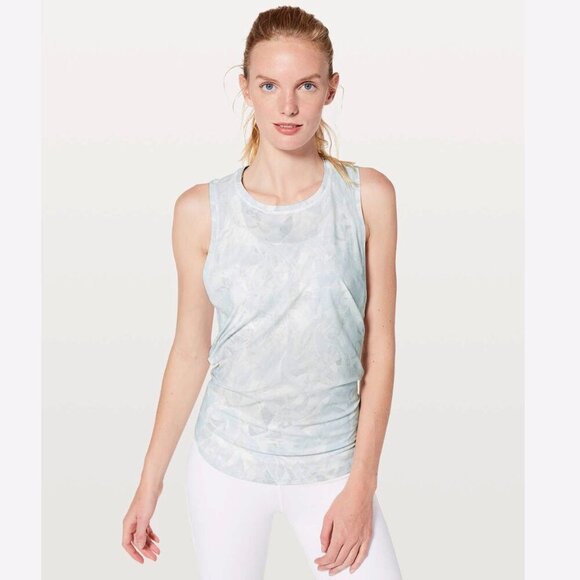 Lululemon Ace Tank Jasmine White 12 Split Back - Picture 1 of 8